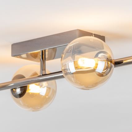 Brilagi - LED ytmonterad ljuskrona MILLA 4xG9/3W/230V skinande krom/guld