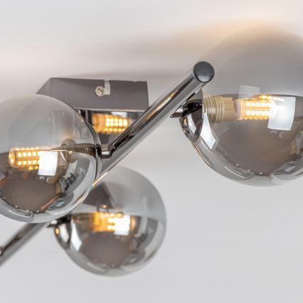 Brilagi - LED ytmonterad ljuskrona MILLA 4xG9/3W/230V skinande krom/rökig