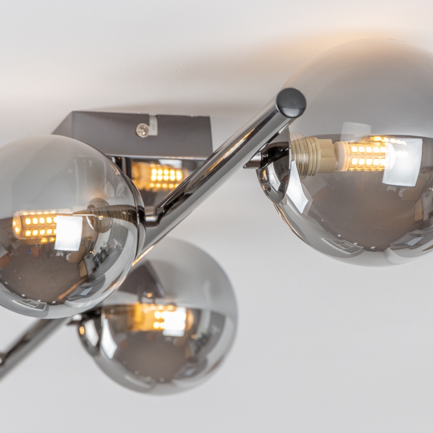 Brilagi - LED ytmonterad ljuskrona MILLA 4xG9/3W/230V skinande krom/rökig