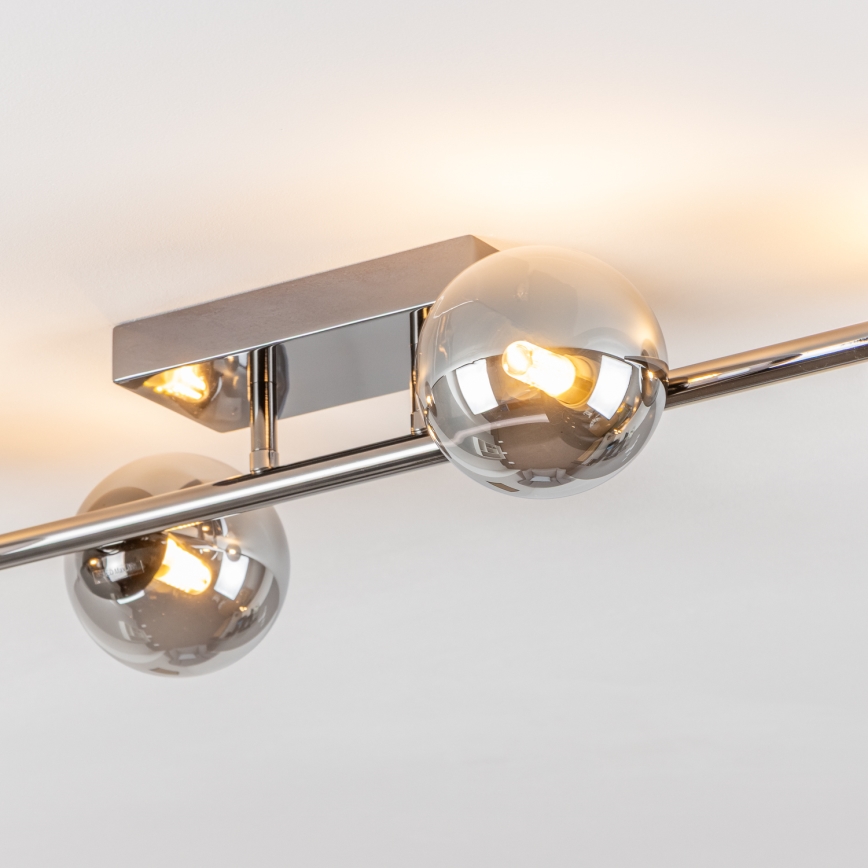 Brilagi - LED ytmonterad ljuskrona MILLA 4xG9/3W/230V skinande krom/rökig