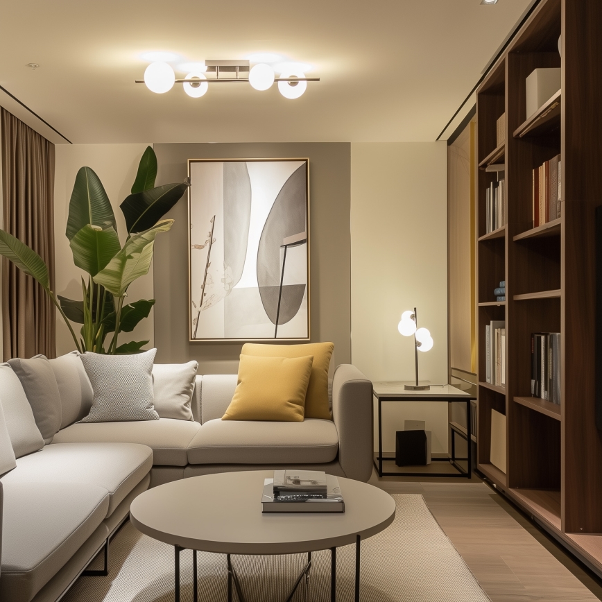 Brilagi - LED ytmonterad ljuskrona MILLA 4xG9/3W/230V skinande krom/vit