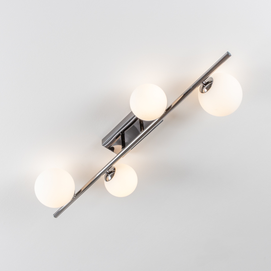 Brilagi - LED ytmonterad ljuskrona MILLA 4xG9/3W/230V skinande krom/vit