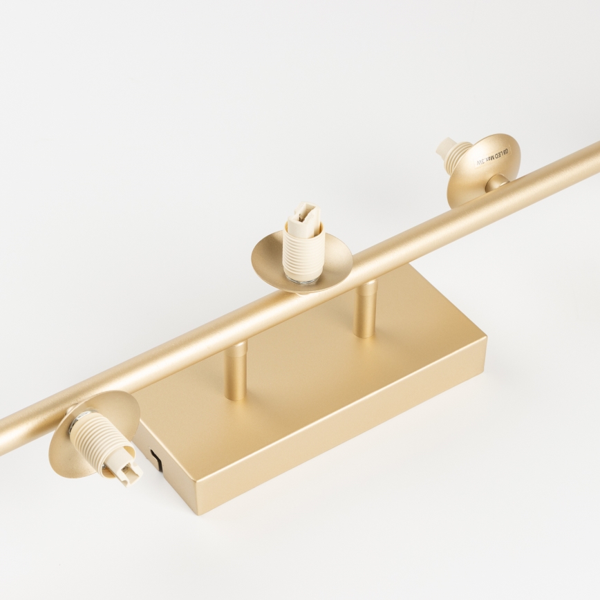 Brilagi - LED ytmonterad ljuskrona MILLA 7xG9/3W/230V guld/rökig