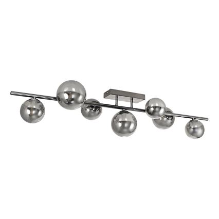 Brilagi - LED ytmonterad ljuskrona MILLA 7xG9/3W/230V skinande krom/rökig