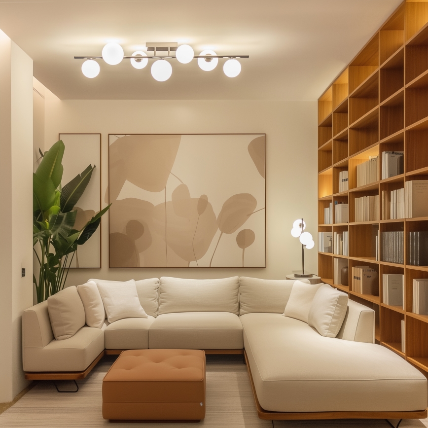 Brilagi - LED ytmonterad ljuskrona MILLA 7xG9/3W/230V skinande krom/vit