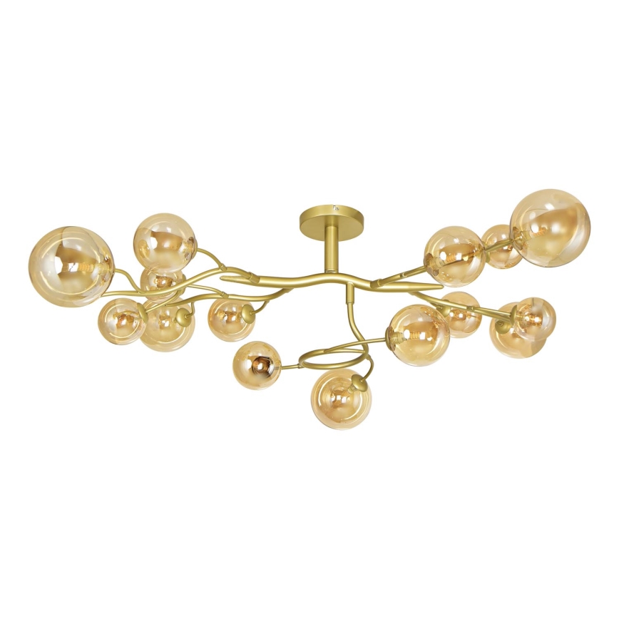 Brilagi - LED ytmonterad ljuskrona MISTEL 15xG9/3W/230V guld