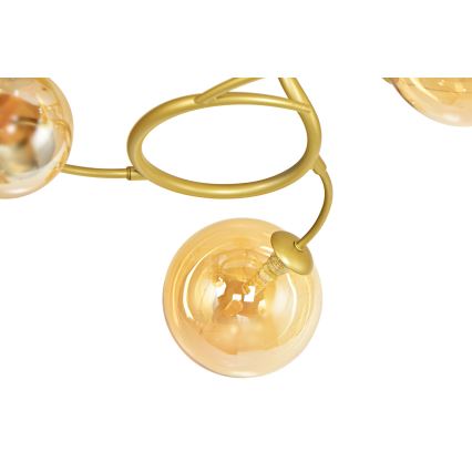 Brilagi - LED ytmonterad ljuskrona MISTEL 15xG9/3W/230V guld