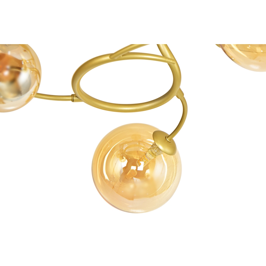 Brilagi - LED ytmonterad ljuskrona MISTEL 15xG9/3W/230V guld