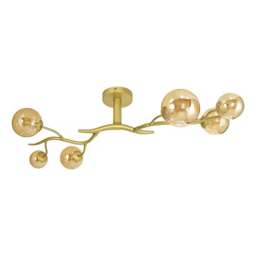 Brilagi - LED ytmonterad ljuskrona MISTEL 6xG9/3W/230V guld