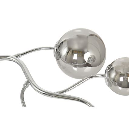 Brilagi - LED ytmonterad ljuskrona MISTEL 6xG9/3W/230V skinande krom/rökig