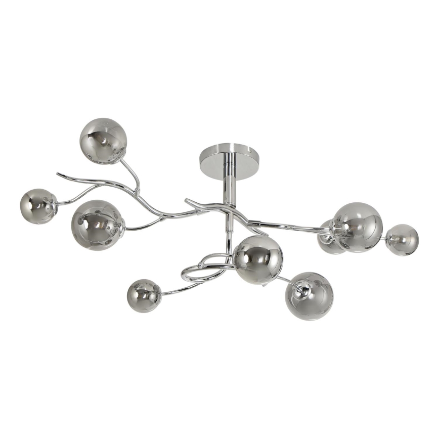 Brilagi - LED ytmonterad ljuskrona MISTEL 9xG9/3W/230V skinande krom/rökig