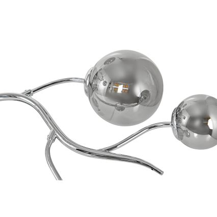 Brilagi - LED ytmonterad ljuskrona MISTEL 9xG9/3W/230V skinande krom/rökig