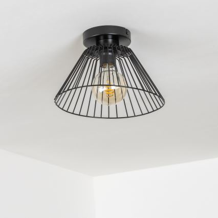 Brilagi - LED ytmonterad takkrona CERIA WIRE 1xE27/40W/230V Ø 21 cm svart
