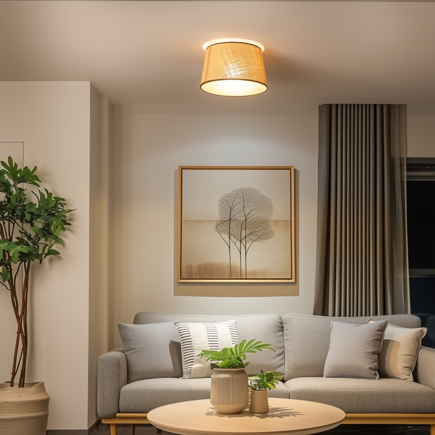 Brilagi - LED ytmonterad taklampa CERIA 1x E27/40W/230V Ø 35 cm beige