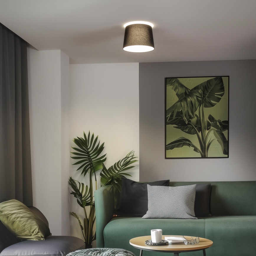 Brilagi - LED ytmonterad taklampa CERIA 1xE27/40W/230V diam. 30 cm svart