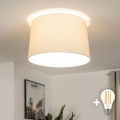 Brilagi - LED ytmonterad taklampa CERIA 1xE27/40W/230V, diam. 45 cm, beige