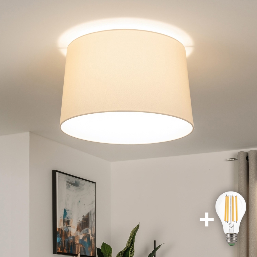 Brilagi - LED ytmonterad taklampa CERIA 1xE27/40W/230V, diam. 45 cm, beige