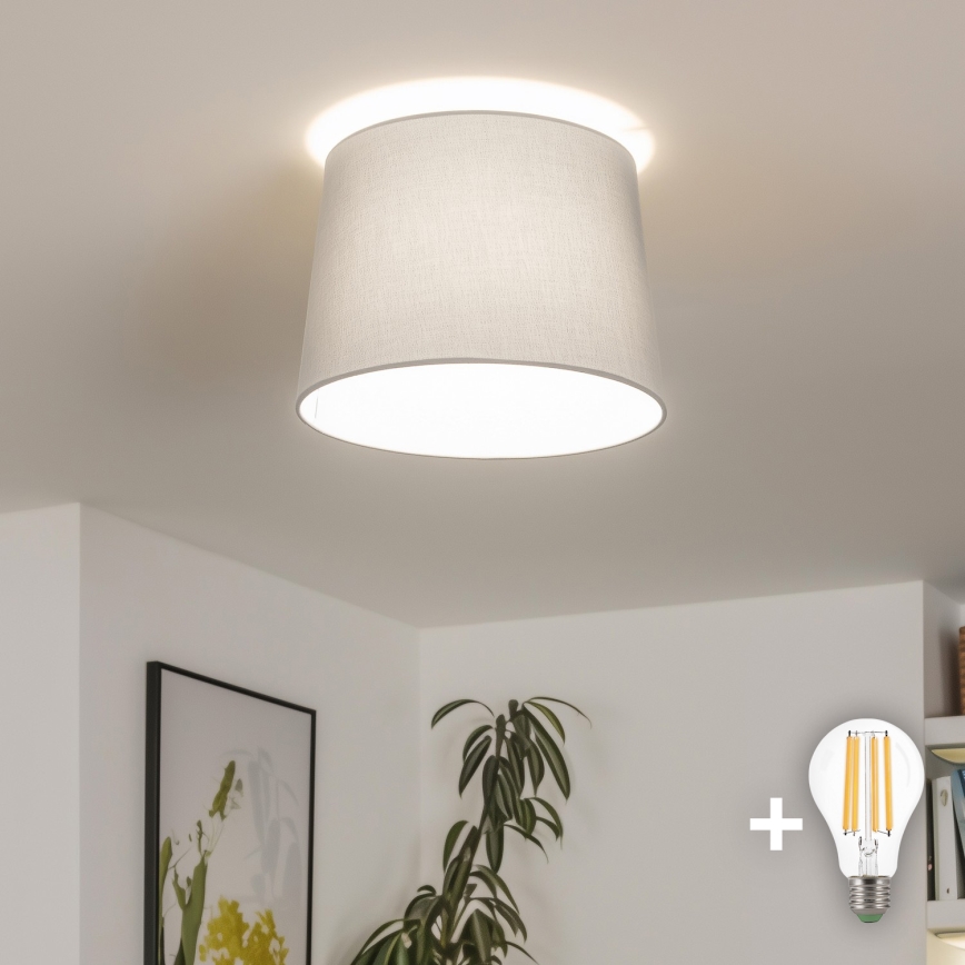 Brilagi - LED ytmonterad taklampa CERIA 1xE27/40W/230V Ø 30 cm grå