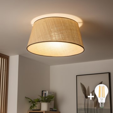 Brilagi - LED ytmonterad taklampa CERIA 1xE27/40W/230V Ø 50 cm beige