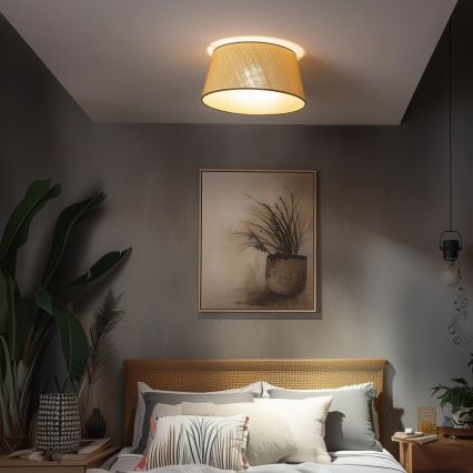 Brilagi - LED ytmonterad taklampa CERIA 1xE27/40W/230V Ø 50 cm beige