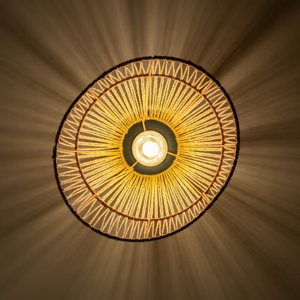 Brilagi - LED-ytmonterad taklampa CERIA BOHO 1x E27/40W/230V Ø 30 cm brun