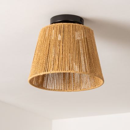 Brilagi - LED ytmonterad taklampa CERIA BOHO 1xE27/40W/230V Ø 28 cm brun