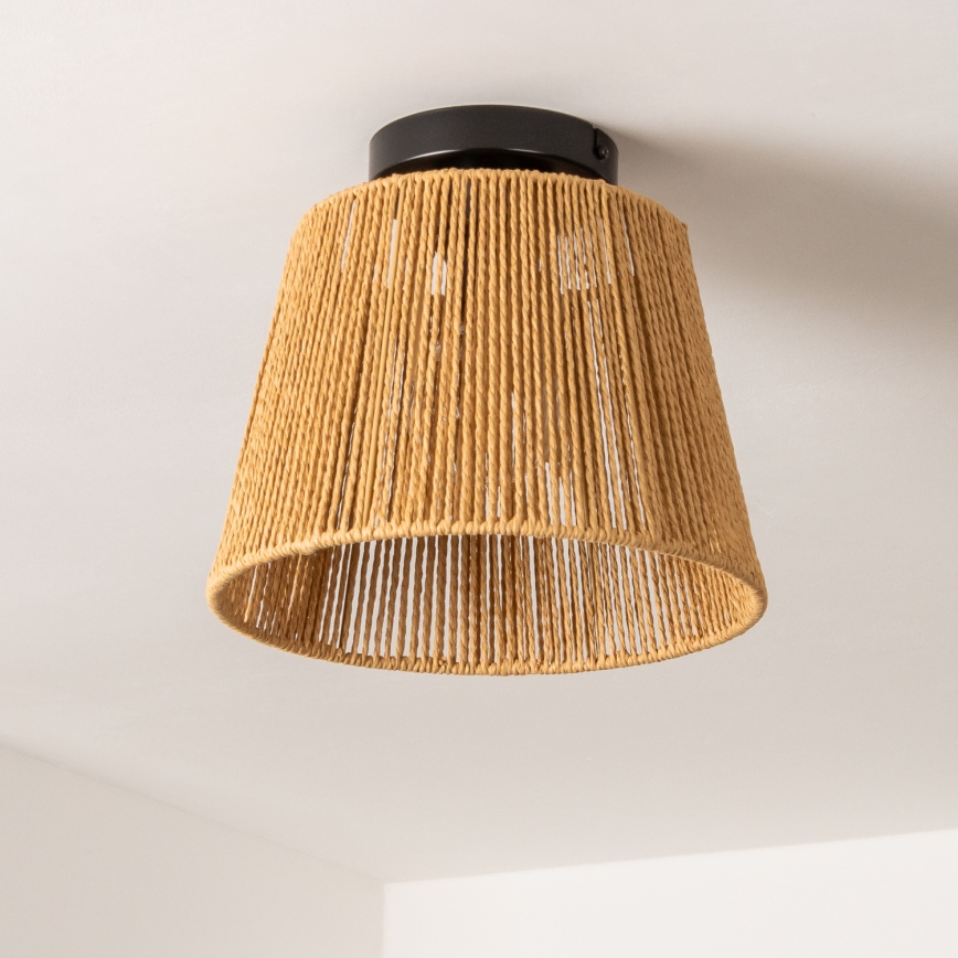Brilagi - LED ytmonterad taklampa CERIA BOHO 1xE27/40W/230V Ø 28 cm brun