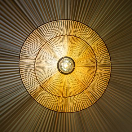 Brilagi - LED ytmonterad taklampa CERIA BOHO 1xE27/40W/230V Ø 50 cm brun