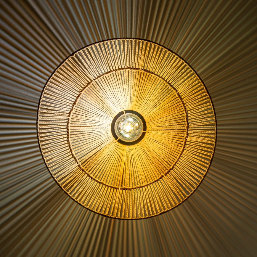 Brilagi - LED ytmonterad taklampa CERIA BOHO 1xE27/40W/230V Ø 50 cm brun