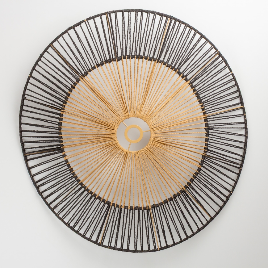 Brilagi - LED ytmonterad taklampa CERIA BOHO 1xE27/40W/230V Ø 50 cm svart/brun