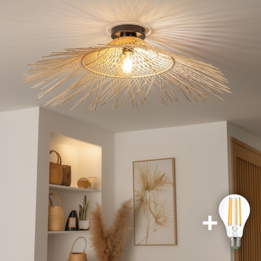 Brilagi - LED ytmonterad taklampa CERIA BOHO 1xE27/40W/230V Ø 70 cm bambu