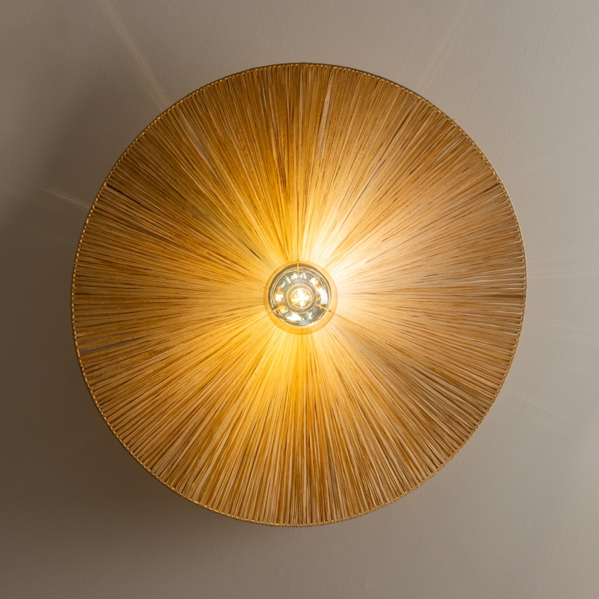 Brilagi - LED ytmonterad taklampa CERIA BOHO 1xE27/40W/230V Ø 80 cm raffia