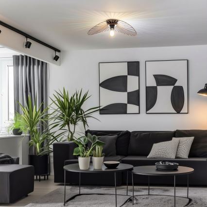 Brilagi - LED ytmonterad taklampa CERIA WIRE 1xE27/40W/230V 40x56 cm brons