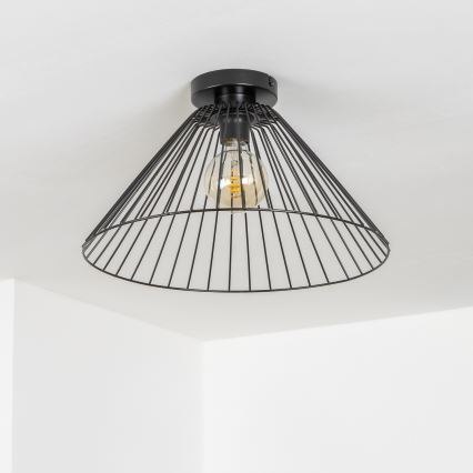 Brilagi - LED ytmonterad taklampa CERIA WIRE 1xE27/40W/230V Ø 45 cm svart
