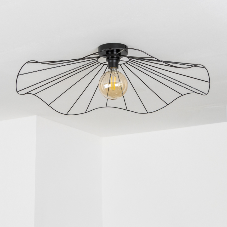 Brilagi - LED ytmonterad taklampa CERIA WIRE 1xE27/40W/230V Ø 80 cm svart