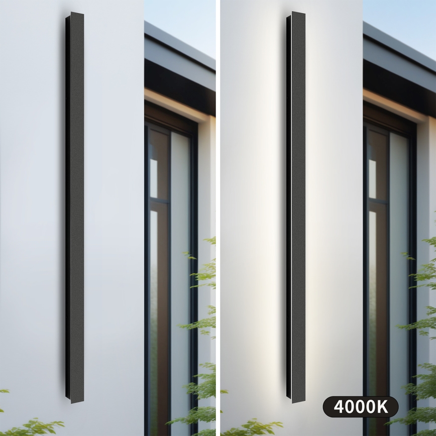 Brilagi - LED-utomhusvägglampa LINEAR LED/32W/230V 4000K IP65 140 cm svart CRI 90