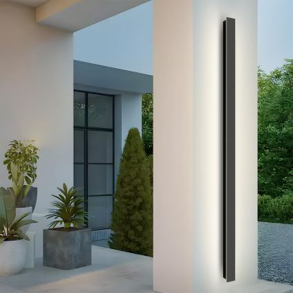 Brilagi - LED-utomhusvägglampa LINEAR LED/32W/230V 4000K IP65 140 cm svart CRI 90