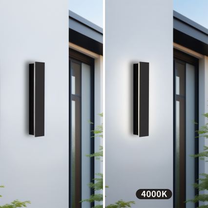 Brilagi - LED utomhusväggarmatur LINEAR LED/8W/230V 4000K IP65 30 cm svart CRI 90