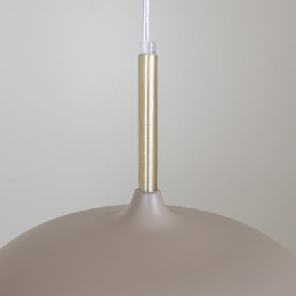 Brilagi - Ljuskrona med textilsladd ABRAHAM 1xE27/60W/230V diameter 35 cm beige
