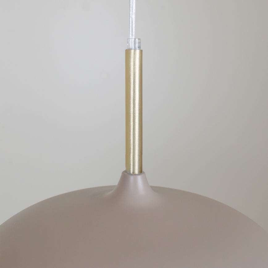 Brilagi - Ljuskrona med textilsladd ABRAHAM 1xE27/60W/230V diameter 35 cm beige