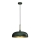 Brilagi - Ljuskrona med textilsladd ABRAHAM 1xE27/60W/230V diameter 35 cm grön