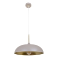 Brilagi - Ljuskrona med textilsladd ABRAHAM 1xE27/60W/230V diameter 45 cm beige