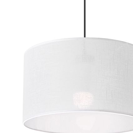 Brilagi - Ljuskrona med textilsladd ANTHONY 1xE27/60W/230V ek/vit