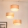 Brilagi - Ljuskrona med textilsladd ARIZONA BOHO 3xE27/15W/230V beige/vit