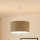 Brilagi - Ljuskrona med textilsladd BOUCLE ROLLER 1xE27/15W/230V diameter 50 cm brun