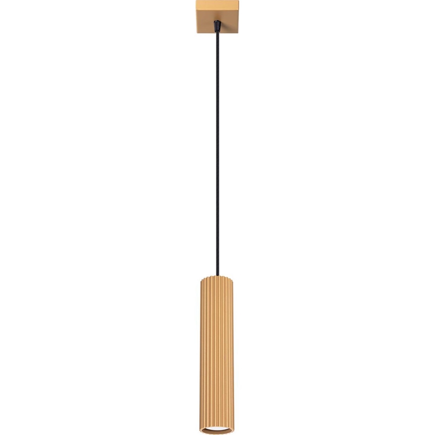 Brilagi - Ljuskrona med textilsladd CRESTO 1xGU10/10W/230V guld