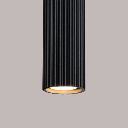 Brilagi - Ljuskrona med textilsladd CRESTO 1xGU10/10W/230V svart