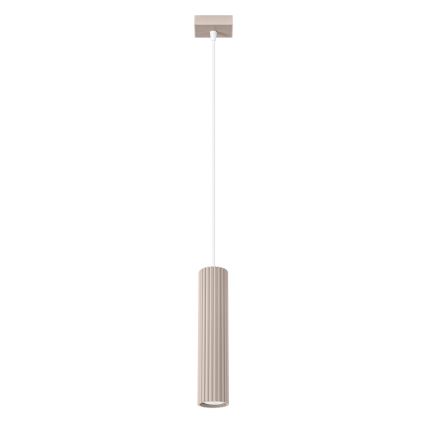 Brilagi - Ljuskrona med textilsladd CRESTO 1xGU10/10W/230V taupe