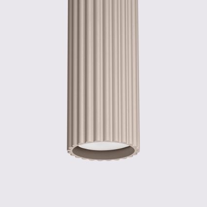 Brilagi - Ljuskrona med textilsladd CRESTO 1xGU10/10W/230V taupe