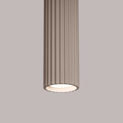 Brilagi - Ljuskrona med textilsladd CRESTO 1xGU10/10W/230V taupe